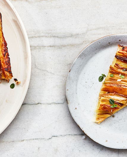 Upside-Down Caramelized Leek Tart