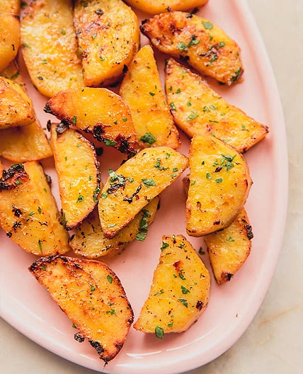 Greek Lemon Sweet Potatoes