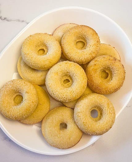Homemade Baked Sugar Donuts