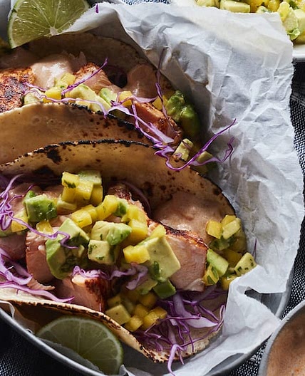 Chipotle Salmon Tacos