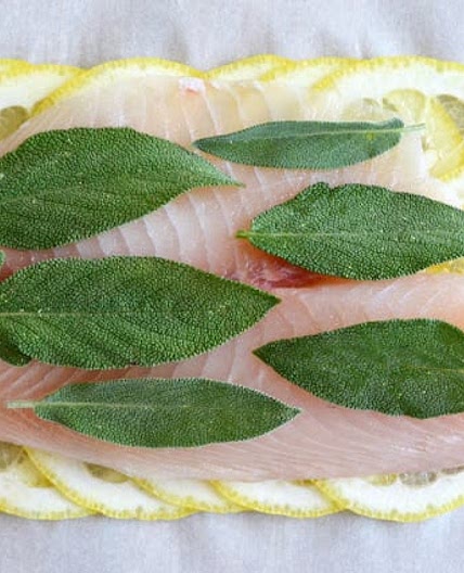 Roberta’s Lemon Herb Fish (in parchment paper)