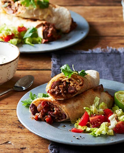 Beef burritos
