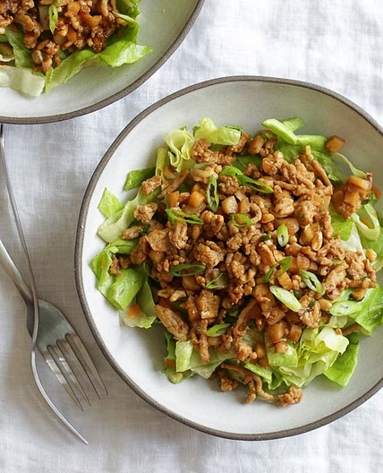 Asian Lettuce Wrap Chicken Chopped Salad