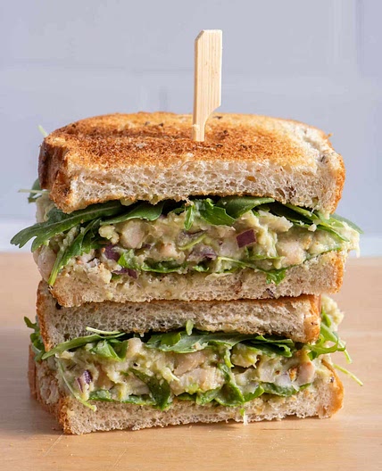 Avocado White Bean Sandwich