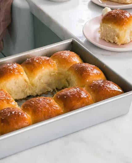 Salted Honey Parker House Rolls