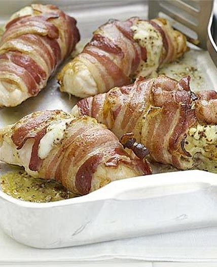 Mustard-stuffed chicken