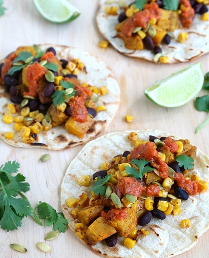 Pumpkin Tacos with Black Beans