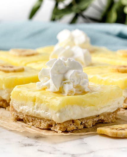 Banana Pudding Cheesecake Bars