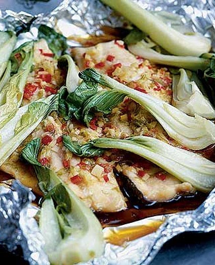 Thai-style steamed fish