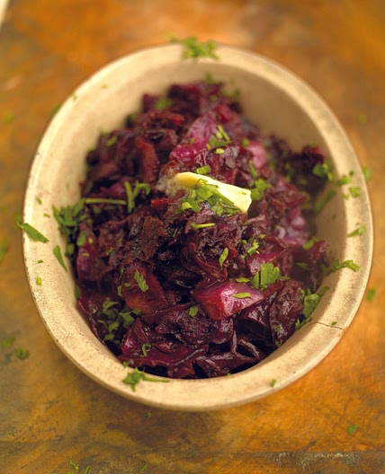 Must-try red cabbage braised with apple, bacon & balsamic vinegar