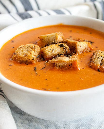 Easy Vegan Tomato Soup With Tomato Paste