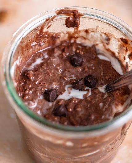 Brownie Batter Overnight Protein Oats