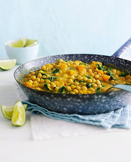 Butternut squash and chickpea curry