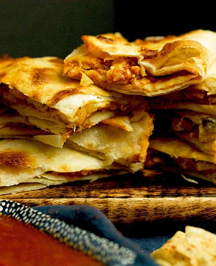 Sheet-Pan Chicken Quesadillas (With Chicken Tikka)