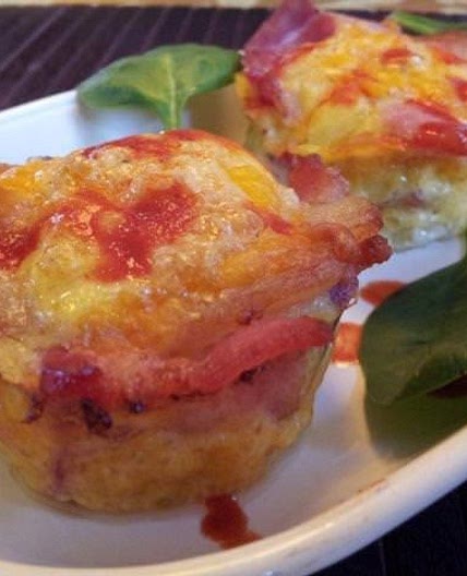 Bacon Crusted Frittata Muffins