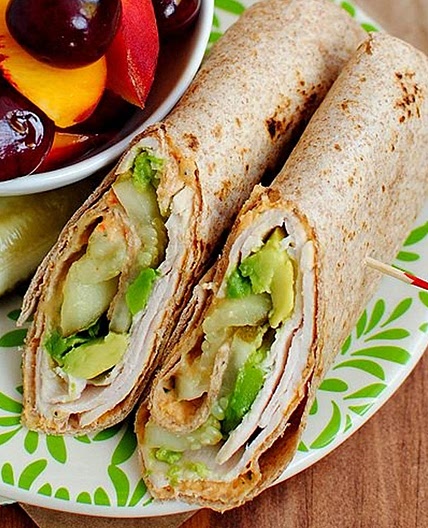 Turkey Avocado Hummus Wrap