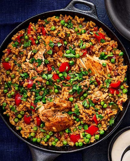 Chicken & chorizo one-pan