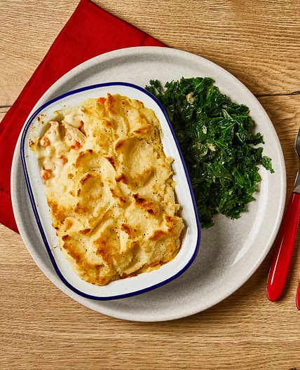 Creamy Chicken Potato-Topped Pie