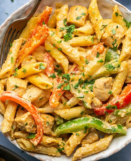 Creamy Chicken Fajita Pasta