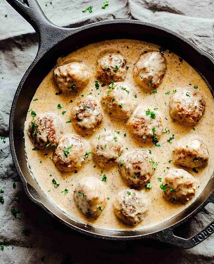 Creamy Cajun Chicken Meatballs