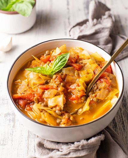 Cabbage Lentil Soup