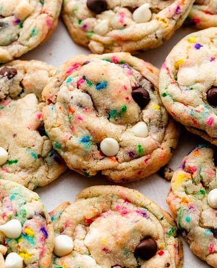 Cake Batter Chocolate Chip Cookies