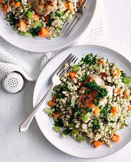 Chicken & pearl barley risotto