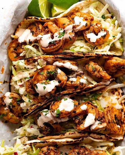 Prawn Tacos (Shrimp) - with Chipotle Lime Marinade