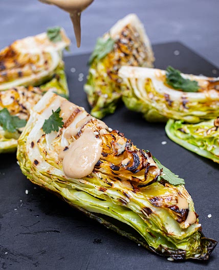 Miso Grilled Cabbage