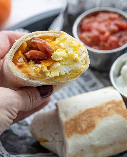 Freezer Breakfast Burritos