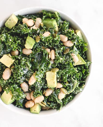 Kale and White Bean Salad - Erewhon Copycat (vegan, gluten free, oil free)