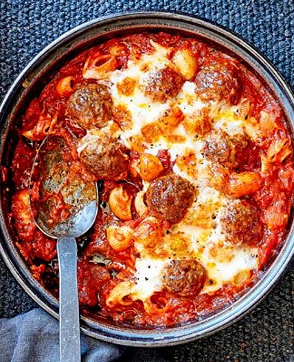 Melting meatball macaroni