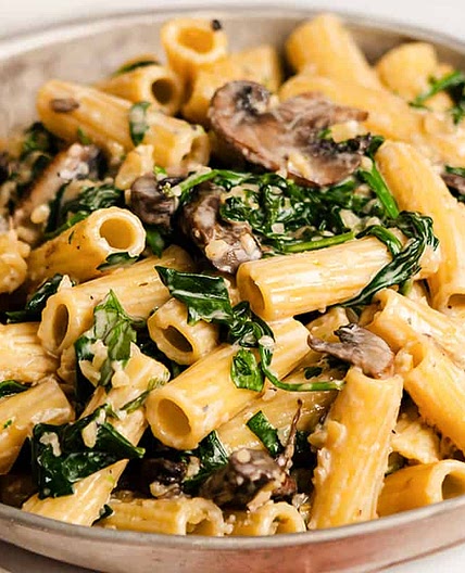 Spinach Mushroom Pasta