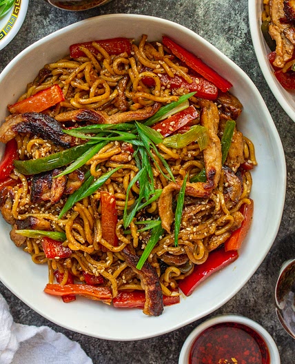 Peppered 'Beef' Stir Fried Noodles