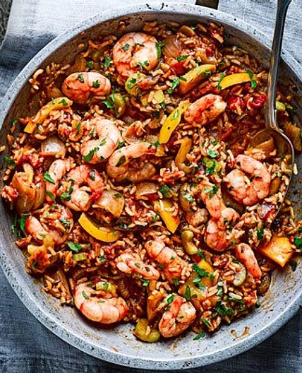 Prawn jambalaya