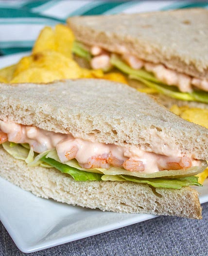 How to Make Yummy Prawn or Shrimp Mayonnaise Sandwich