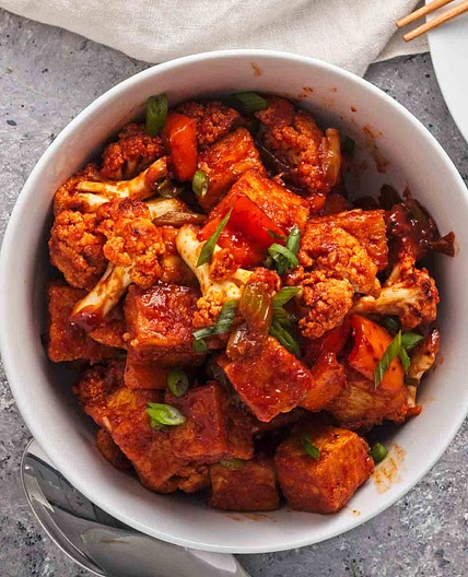 Crispy Korean Gochujang Tofu