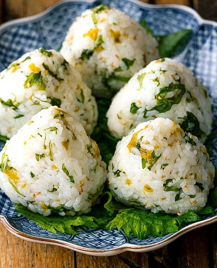 Ume Miso and Shiso Onigiri