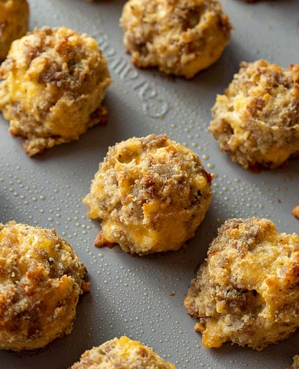 Keto Sausage Egg and Cheese Bites