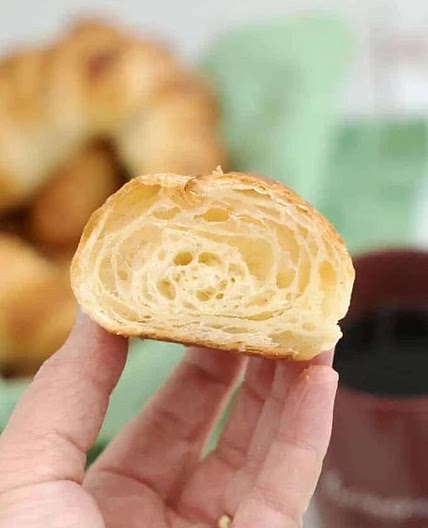 Overnight Sourdough Croissants