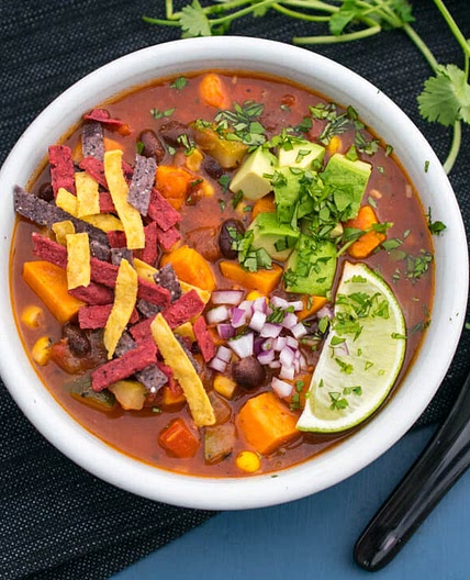 Sweet Potato Tortilla Soup