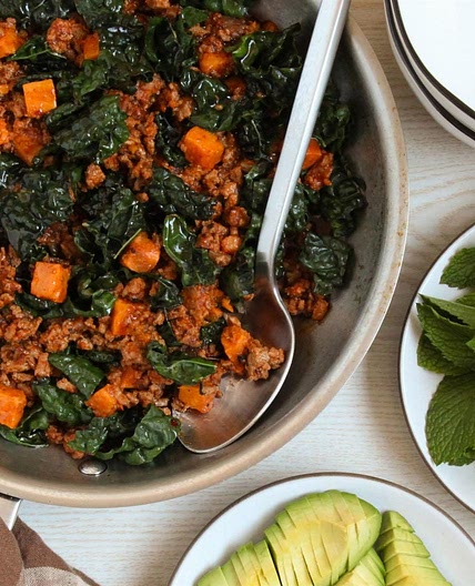 Ground Turkey Sweet Potato Skillet
