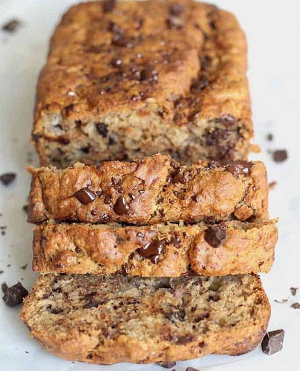 Whole Grain Vegan Banana Bread (lower sugar!)