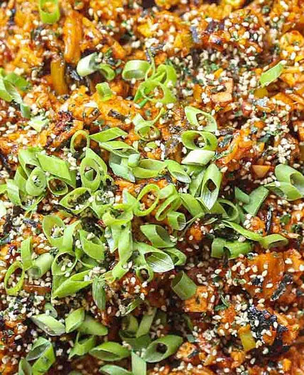 Healthy Vegan Kimchi Fried Rice