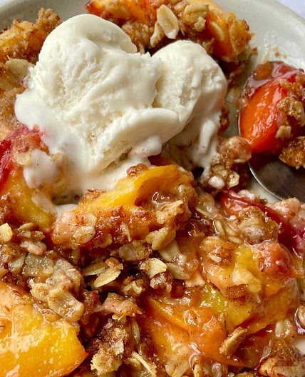 Vegan Peach Crisp