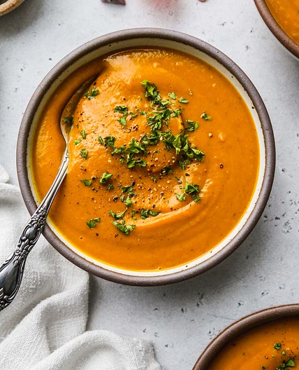 Roasted Kabocha Squash Soup With Coconut Milk