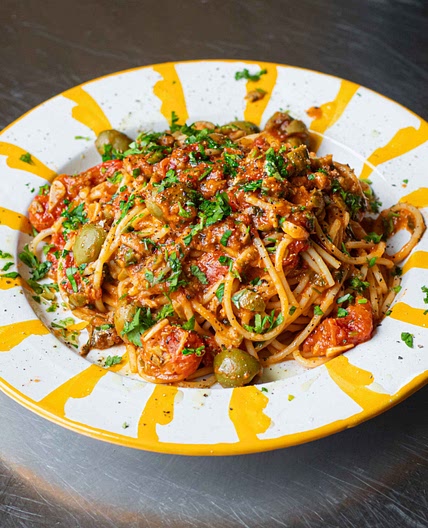 Tomato & Sardine Spaghetti