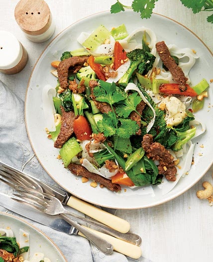 Sizzling beef with Thai spices