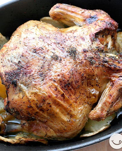 Pollo asado o al horno fácil
