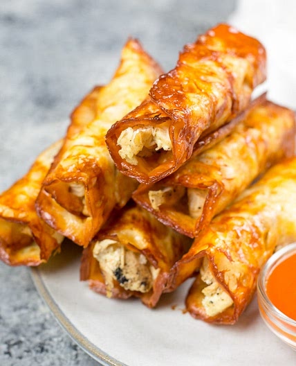 Keto Buffalo Chicken Taquitos